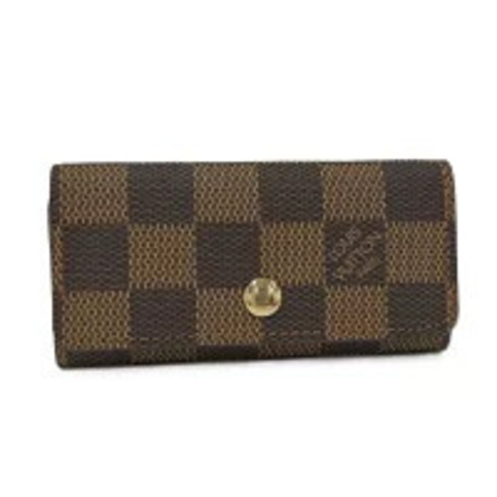 LOUIS VUITTON Multicles case Damier Ebene Brown